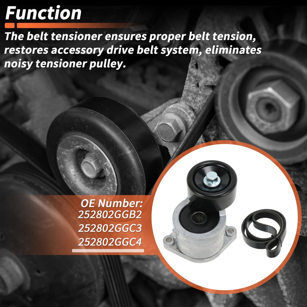Drive Belt Tensioner Kit Replacement for Kia Optima (2016–2020) 252802GGB2