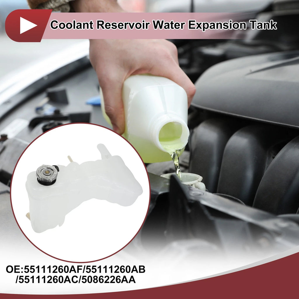 Coolant Expansion Tank with Cap Replacement for Dodge Challenger (2008–2014)