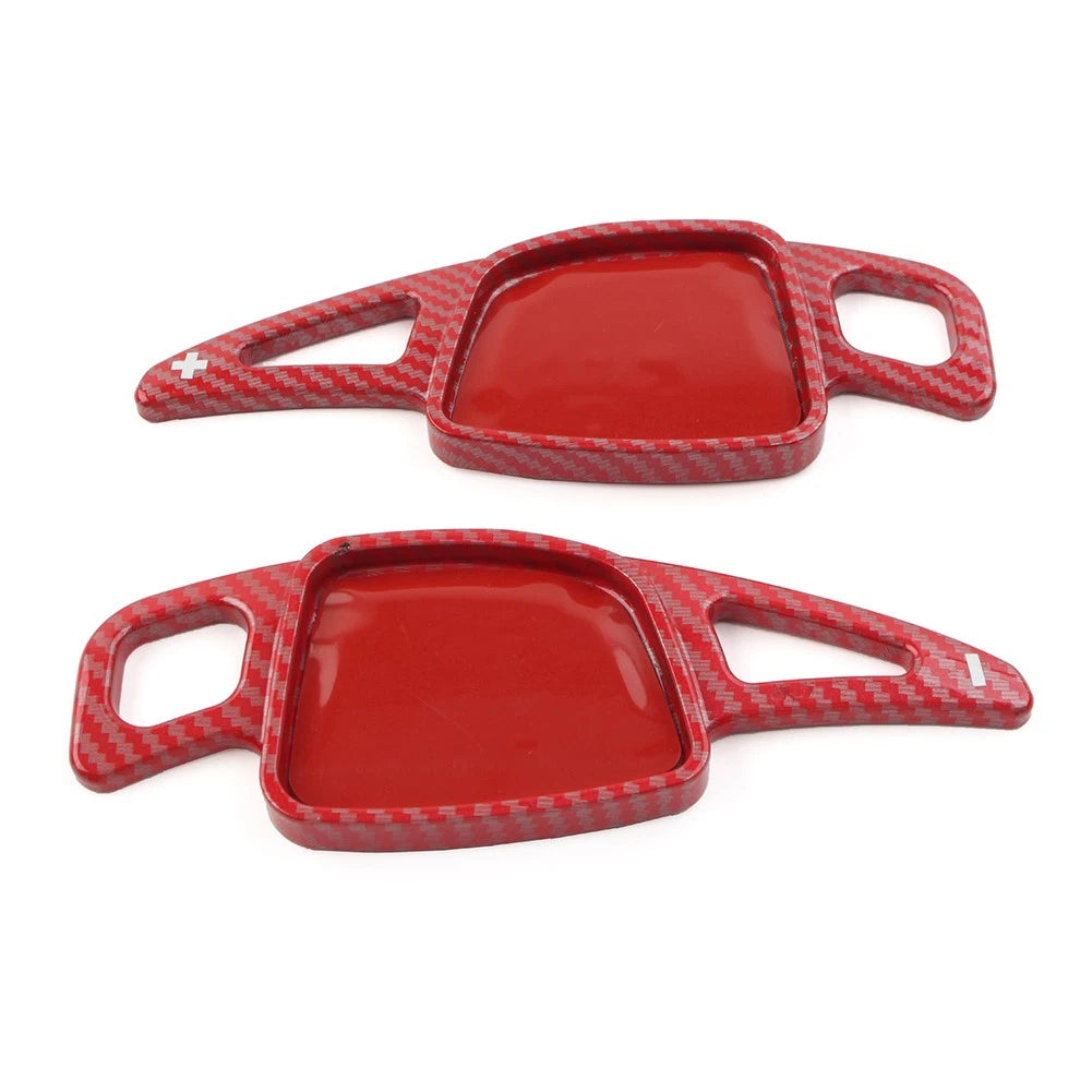 Steering Wheel Paddle Shifter Extension Fit Audi A3 A4 S4 A5 S5 A6 A7 Red 2PCS