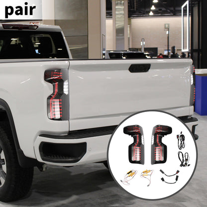 OLED Brake Tail Lights Assembly for Chevy Silverado 1500 2500HD 3500HD (2014–2018)