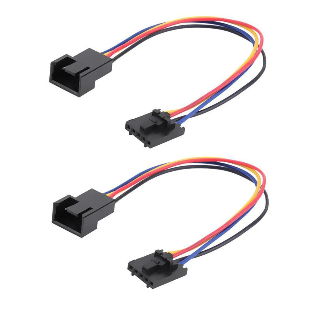 2Pcs 5Pin to 4Pin Standard PC Fan Adapter Cable Line For Dell