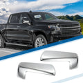 Door Mirror Cover Pair Chrome Plated for Chevy Silverado 1500 GMC (2014–2018)