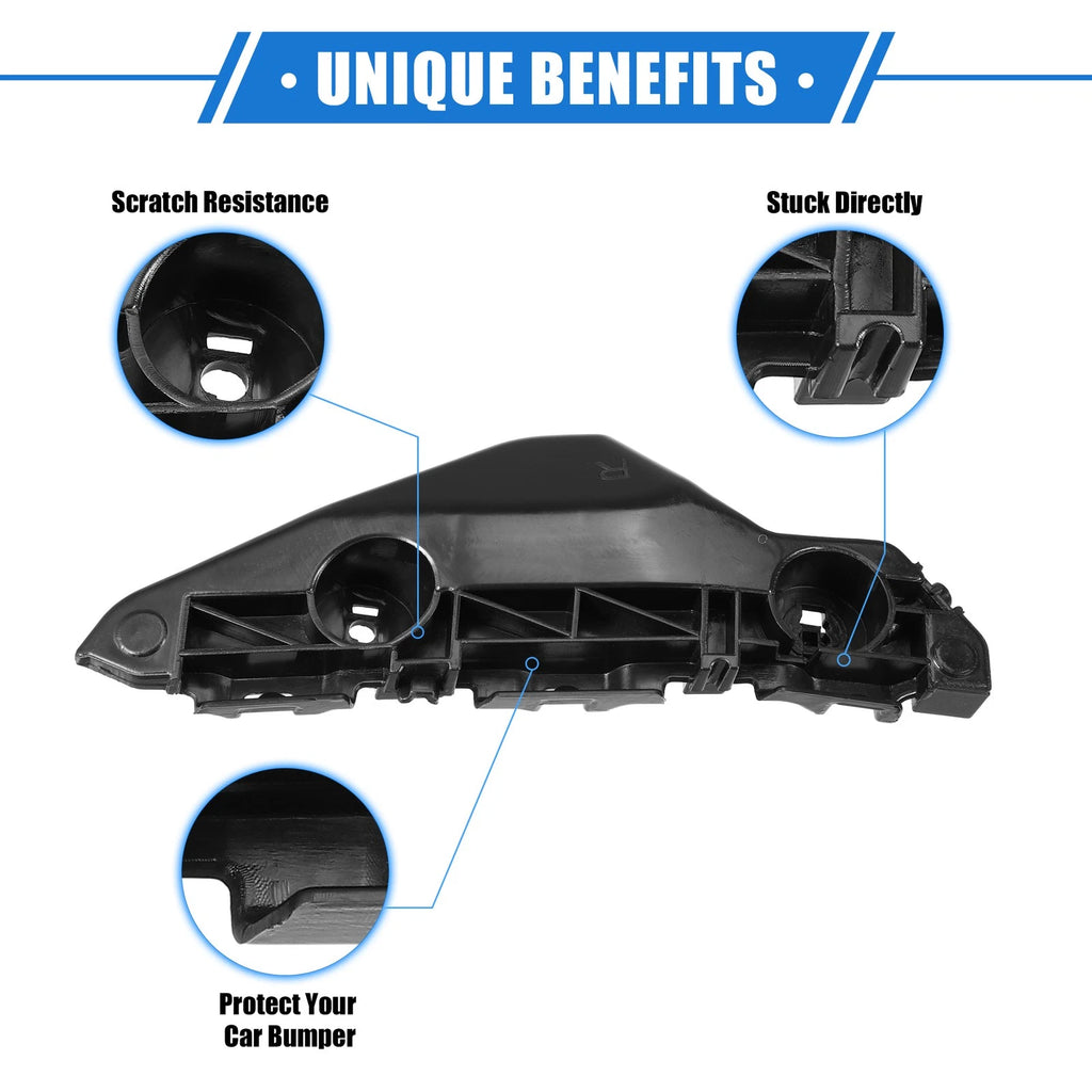 Bumper Mounting Support Brackets Pair Left Right for Toyota Yaris (2007–2012)