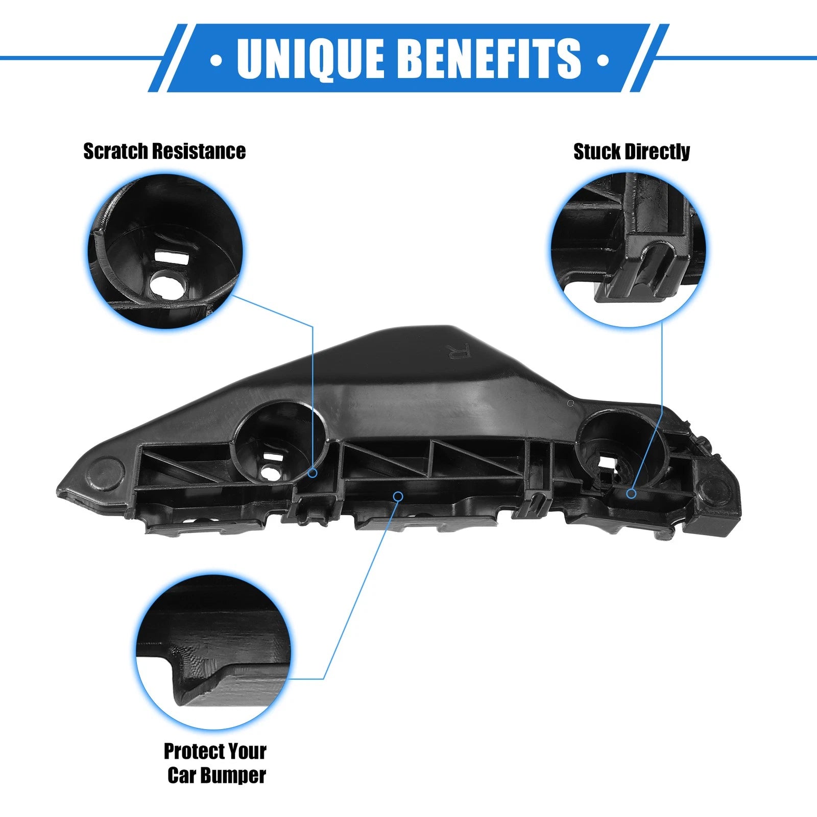 Bumper Mounting Support Brackets Pair Left Right for Toyota Yaris (2007–2012)