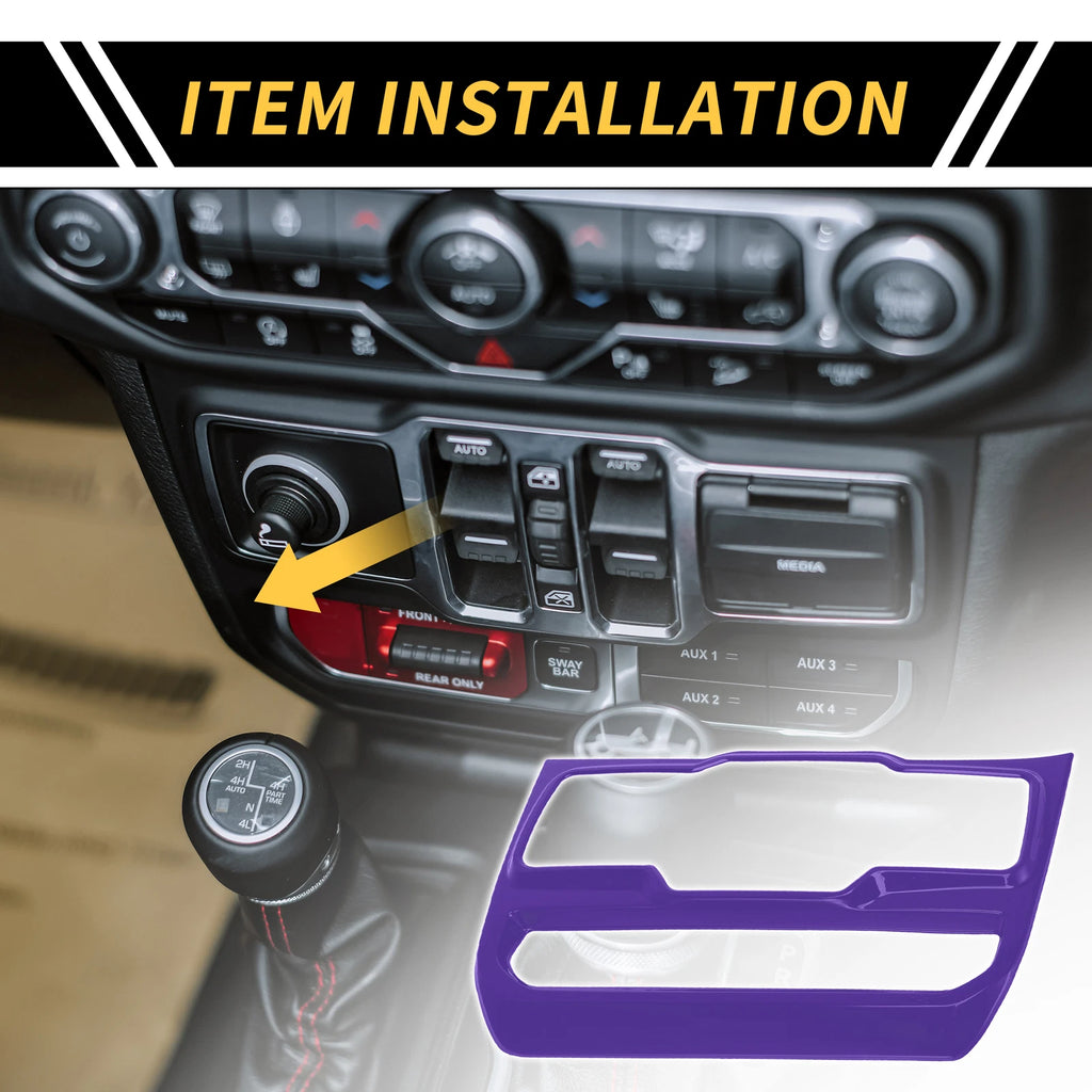 Dashboard Center Window Control Panel Cover for Jeep Wrangler (2007–2018)
