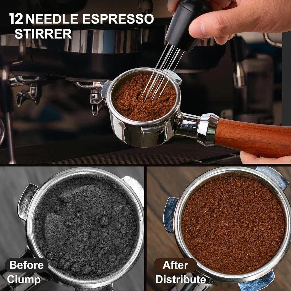 304 Stainless Steel Dual Spring Tamper for Espresso (30lb Pressure)