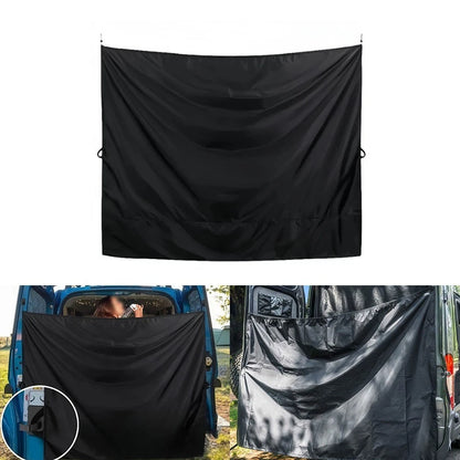Camper Door Curtain for Outdoor Use - Easy Install, Gentle Breeze