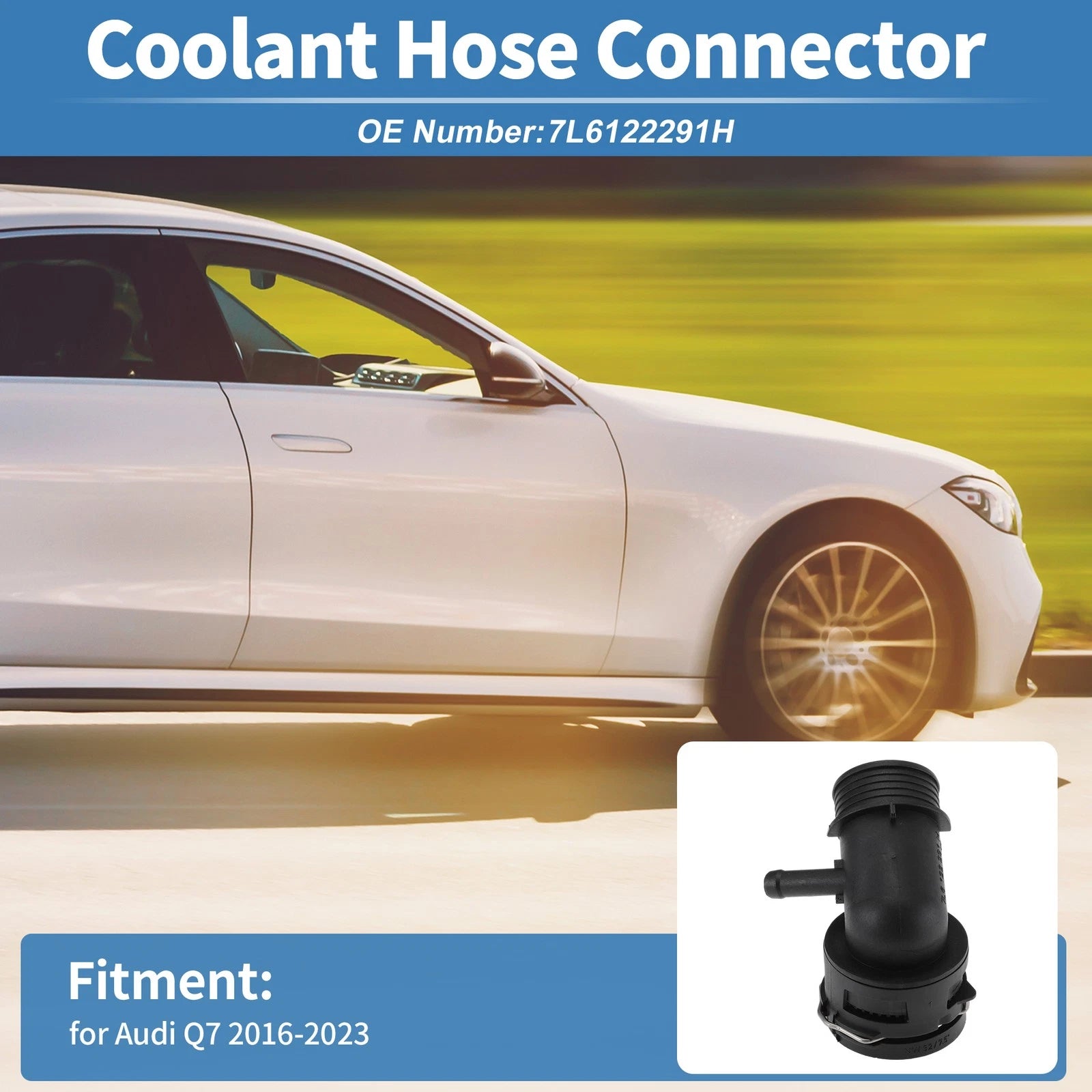 Engine Coolant Hose Connector Replacement for Audi Q7 (2016–2023) Plastic