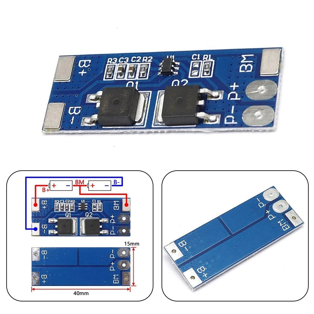 Charger Protection Board for 2S 7.4V 8.4V (D01) - 1 PC