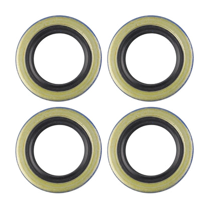 Set of 4 Double Lip Seals for Trailer Axles (34823, 12192TB)