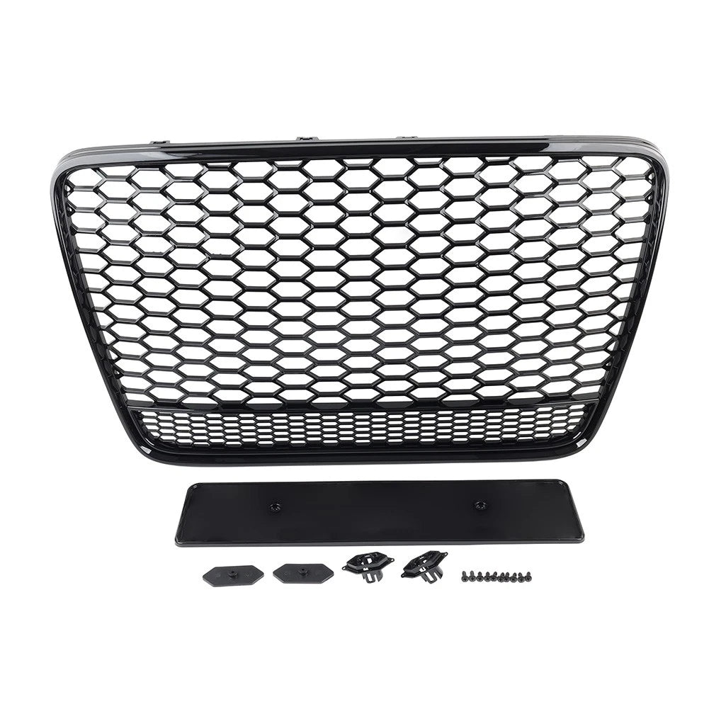 1 Piece Front Bumper Radiator Mesh Grille Glossy Black for Audi Q7 (2005–2015)