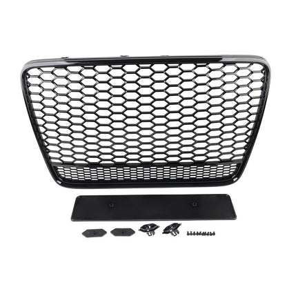 1 Piece Front Bumper Radiator Mesh Grille Glossy Black for Audi Q7 (2005–2015)