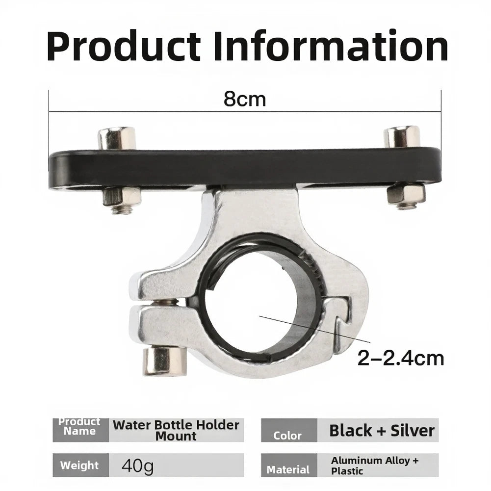 Bottle Rack Adapter for MTB (No Tools Required)