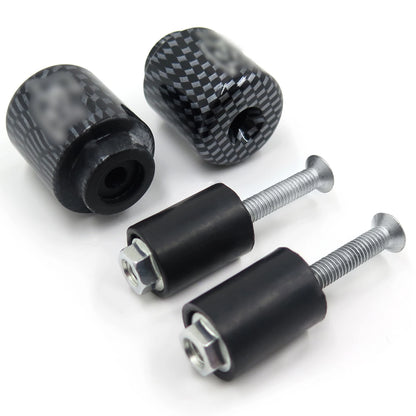 Carbon Bar Ends Weights Sliders for Yamaha YZF-R1 (1998–2012) Rubber