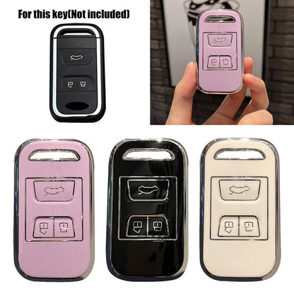 for tpu 3 Buttons Key Cover Car Remote Key Case Shell for Chery for Tiggo 4 7 8