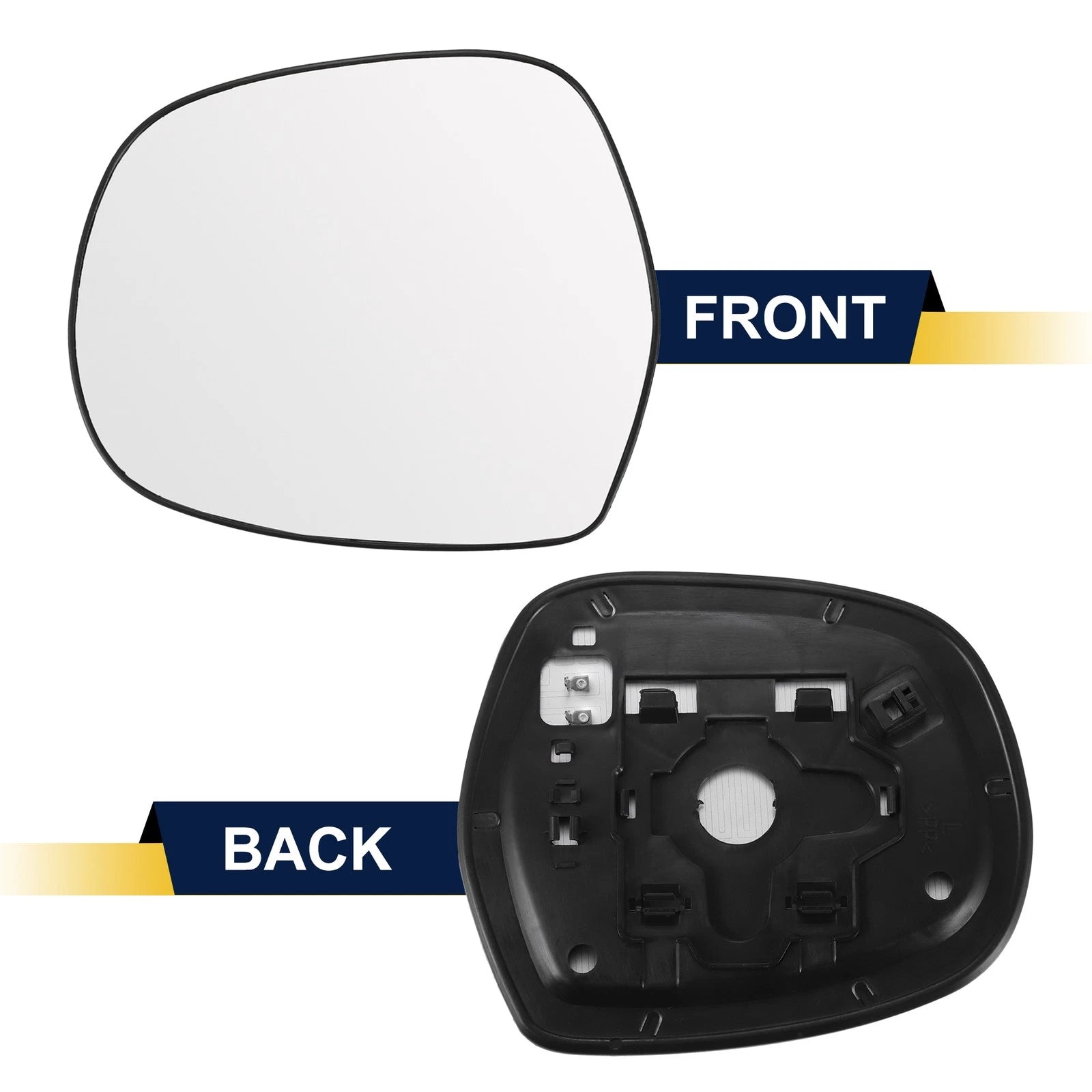 Rearview Mirror Glass Left Side Heated OEM Replacement for Lexus GX470 (2003–2009)