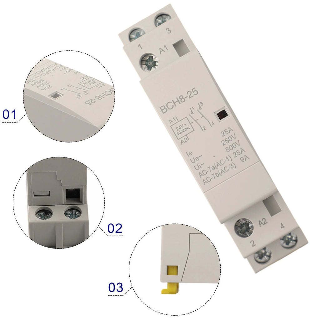 Electrical Control with Compact Contactors 25A for Various Applications