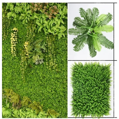 1pc Plastic Grass Wall Panel 40x60cm Faux Hedge Artificial Greenery
