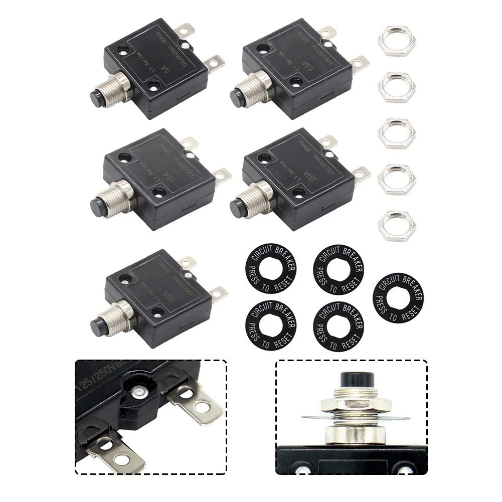 125 250V Manual Reset Overload Protector for Efficient Motor Protection