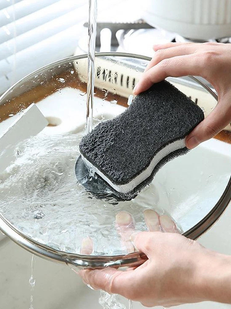 Clean Grease Sponge Scouring Pad for Kitchen Dish Cleaning (Versatile)