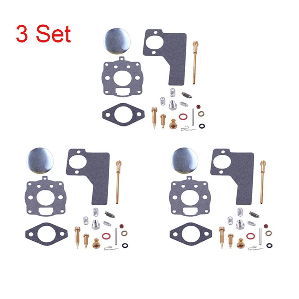 Set of 3 Carburetor Gasket Repair Kit for B & Stratton (394989, 243431, 243432, 243436)