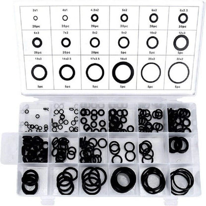 225 Pcs O-ring Assortment for Various Applications (Universal)