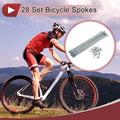 Bicycle Spokes 220mm Carbon Steel Replacement for 12G Wheel Spokes (—)