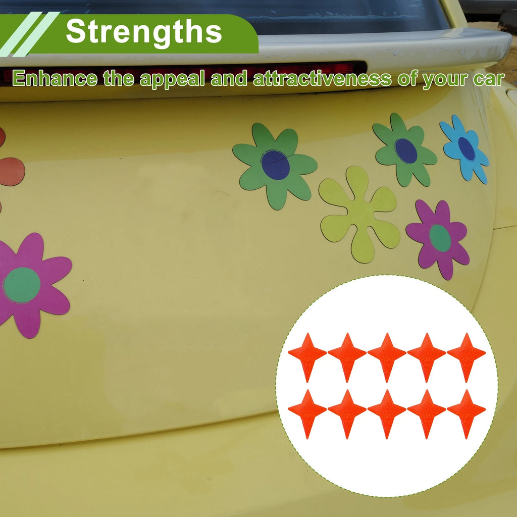 Reflective Bumper Decal for - Orange Star