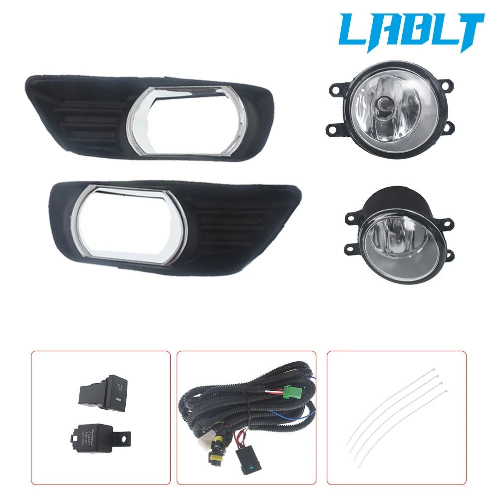 Set of 2 Front Fog Lights w/Switch for Toyota Camry (2007–2009)