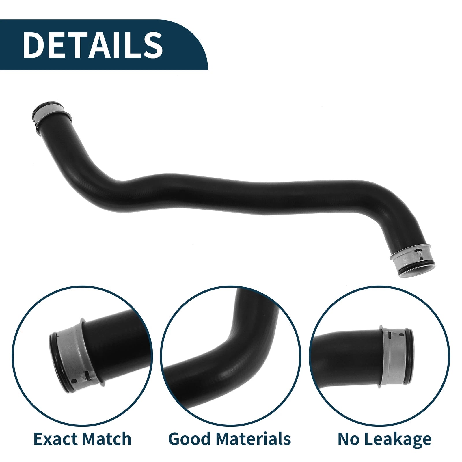 Radiator Hose for Mercedes-Benz E-Class E280 E320 (2005–2008) No.A2115015382 Rubber