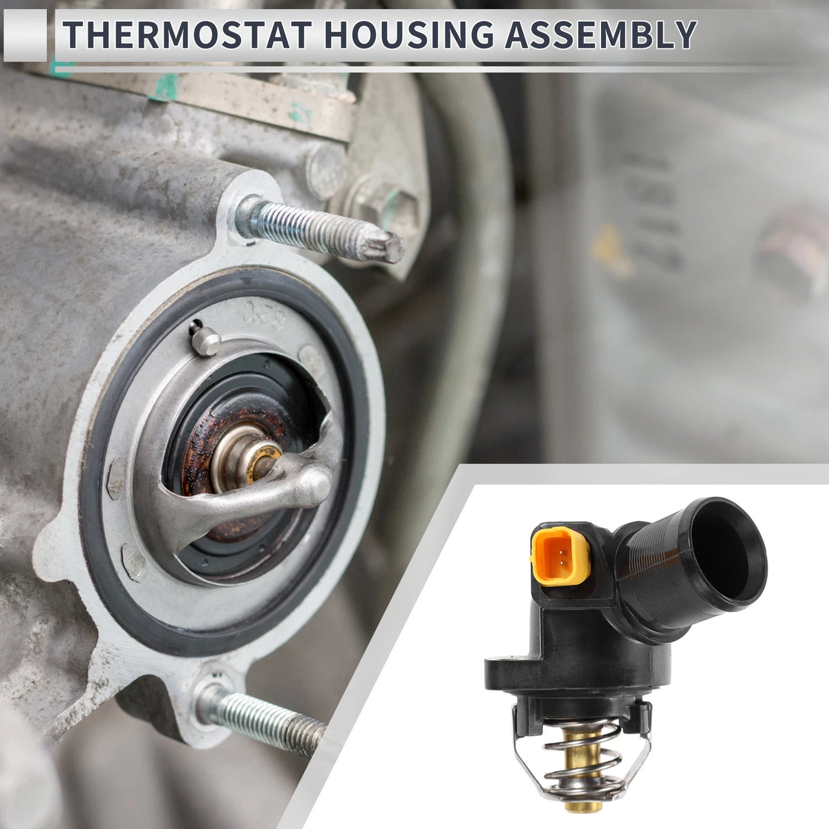 Engine Coolant Thermostat Housing Assembly for Peugeot 1007 (2005–2017)