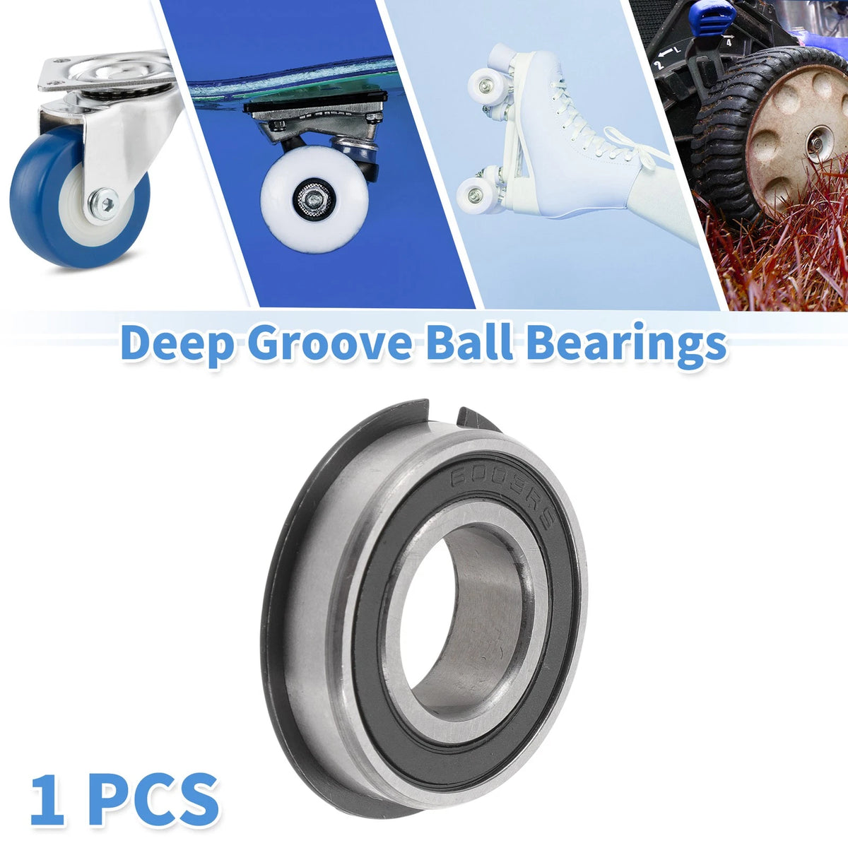 6003NR2RS Deep Groove Ball Bearing for Scooter Skateboard (17x35x10mm)