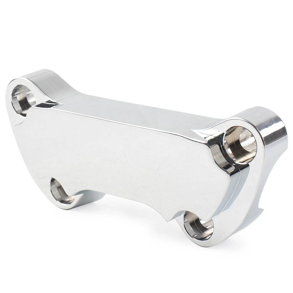 1" Handlebar Riser Top Clamp Cover for Harley Dyna Softail Sportster 883 Chrome