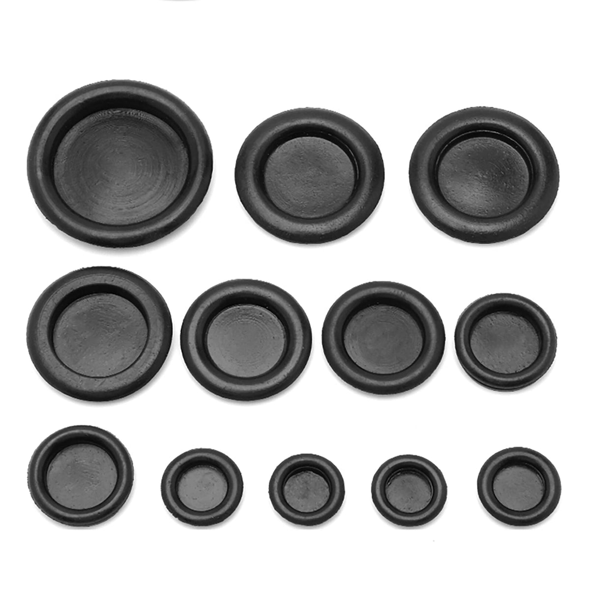 Set of 10 Rubber Grommets 7mm - 50mm for Various Applications