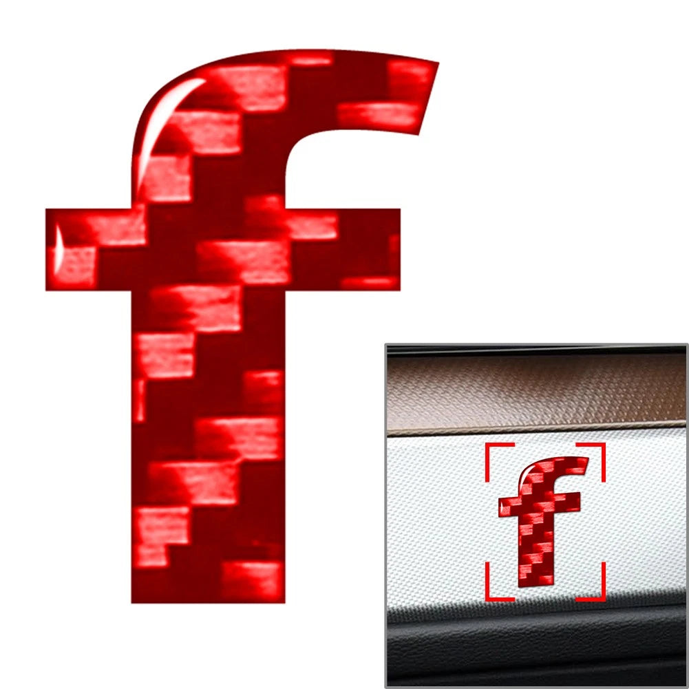 Lowercase Alphabet Letter Decals Stickers for Wall Window Door Emblem