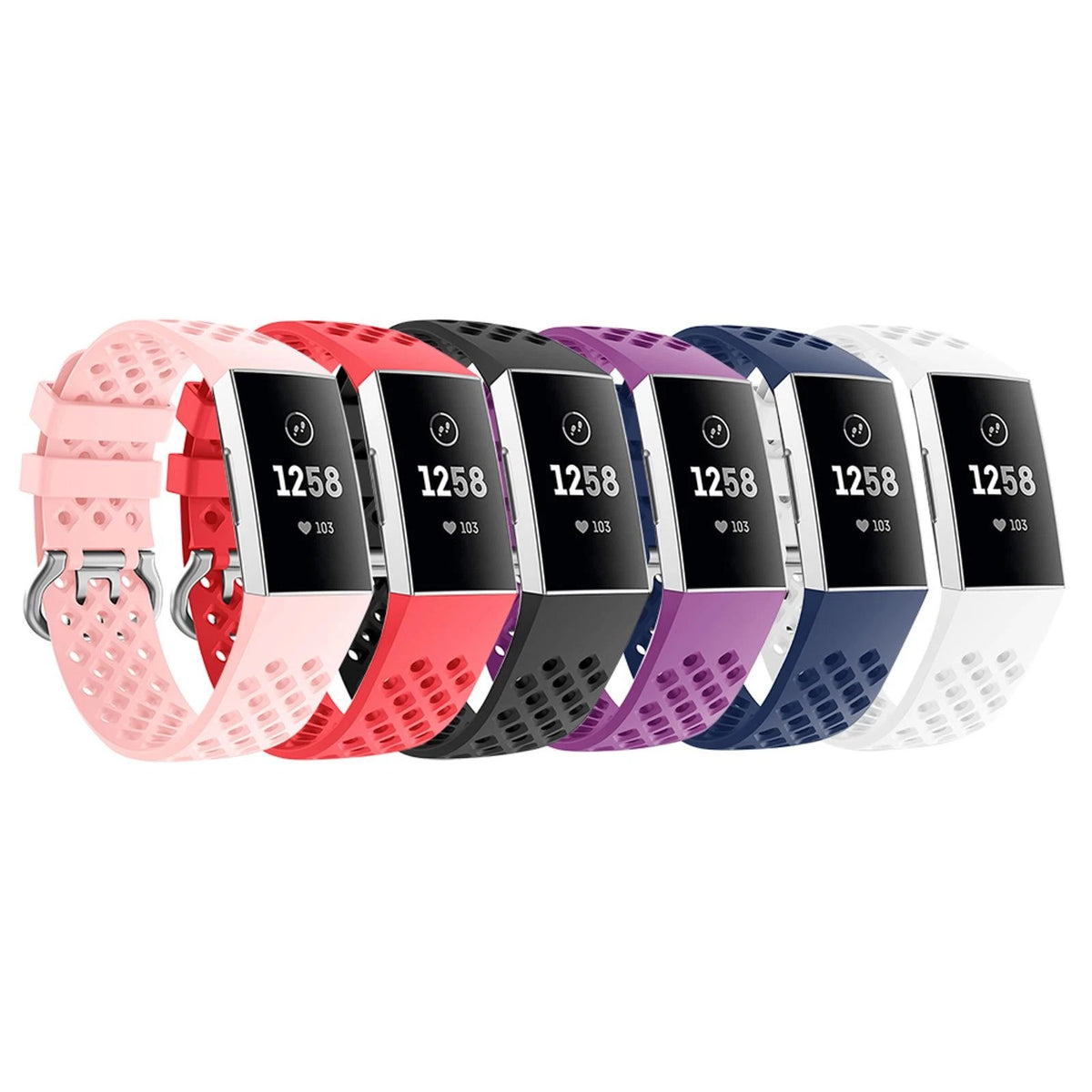 23mm Silicone Watch Strap for Fitbit Charge 3 4