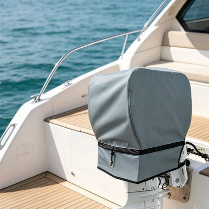 Waterproof 420D Polyester Outboard Motor Cover for Multiple Sizes (2010–2023)