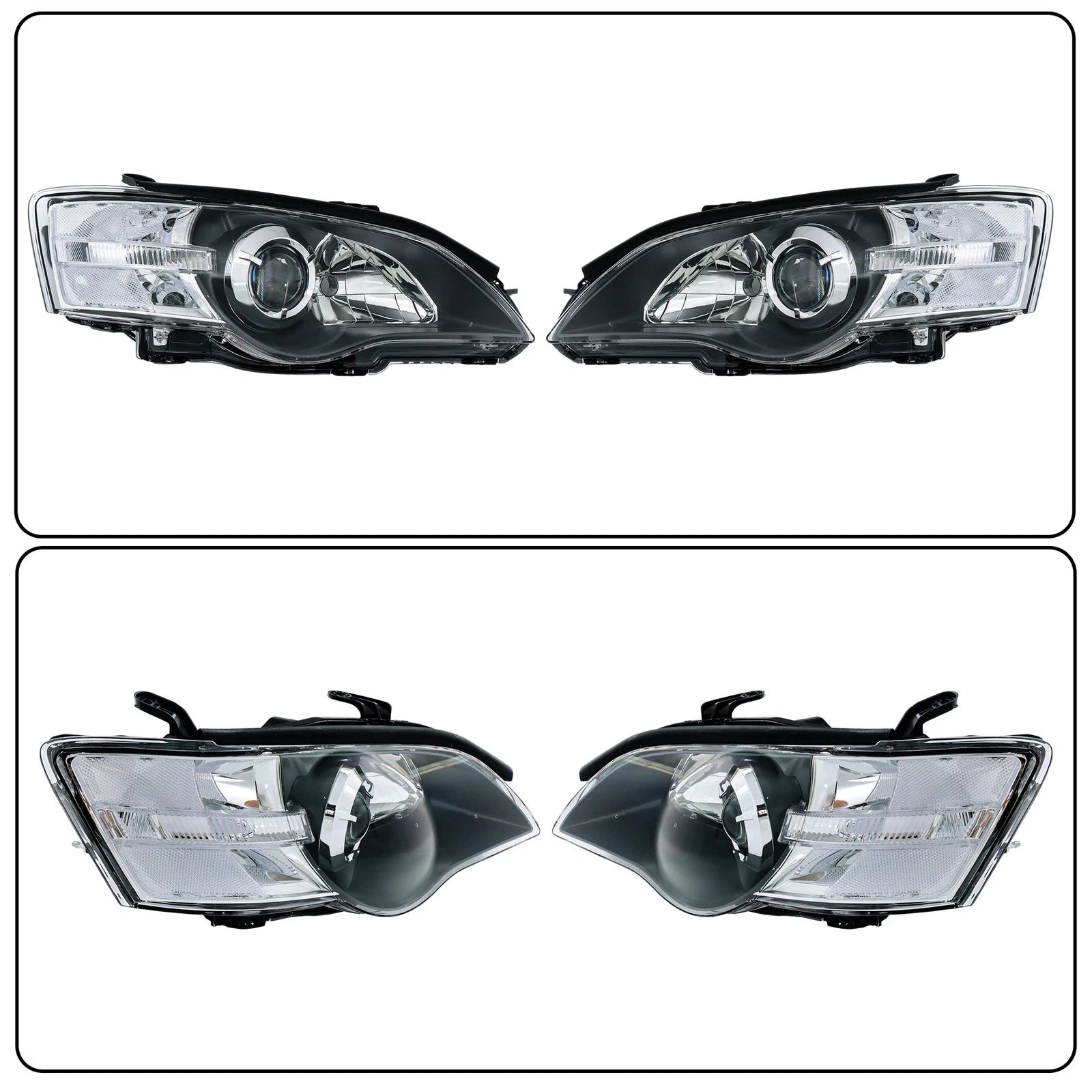 Headlight Assembly Set for Subaru Legacy/Outback (2005–2007) Halogen
