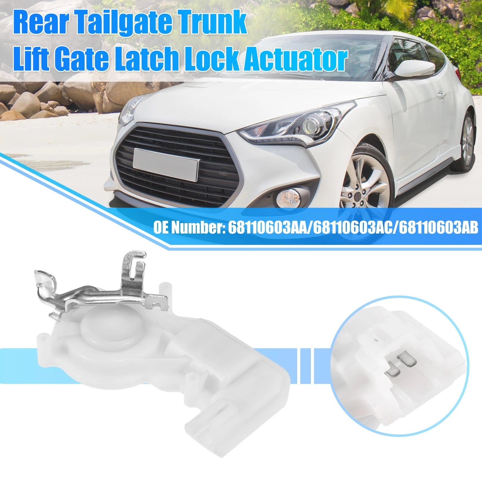 Rear Tailgate Trunk Lock Actuator Replacement for Dodge Durango (2014–2023)
