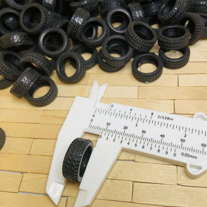 50PCS 1/32 Model Tires for Car Models (Scene Accessories)