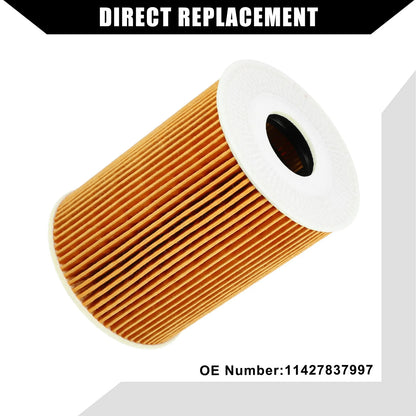 Set of 1 Engine Oil Filter, Transmission Oil Filter for BMW E90 (2006–2013)