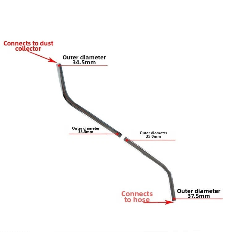 Steel S Bend Extension Pipe for Vacuum Cleaner Accessories