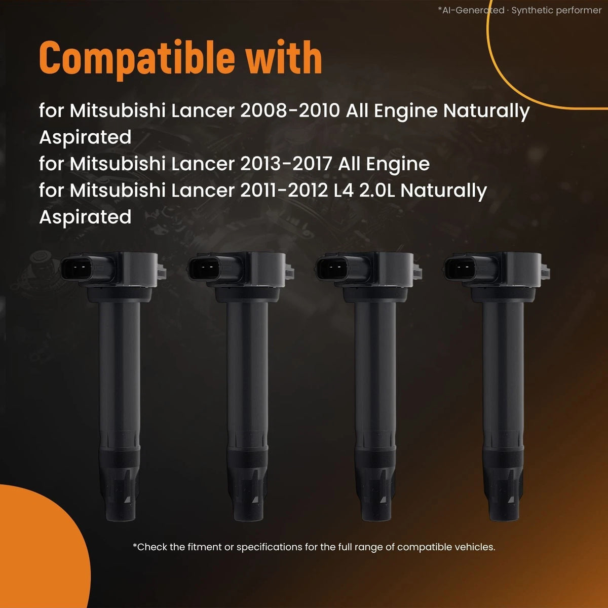 4X Ignition Coil for Mitsubishi Outlander Sport 2.4L (2016–2017) UF589