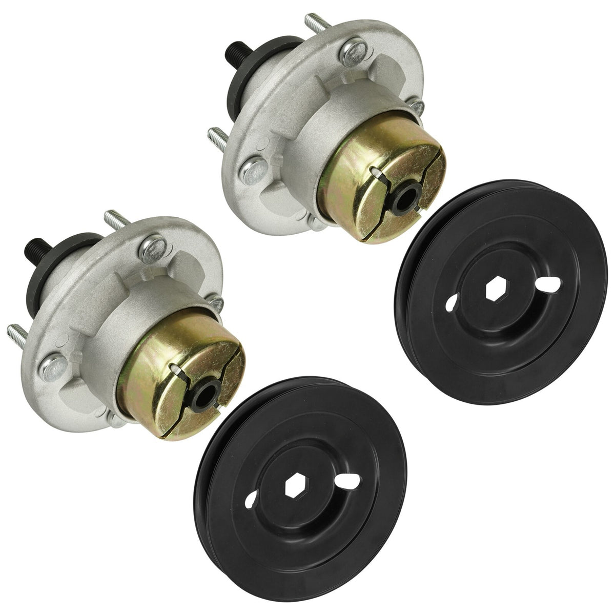 Deck Spindle w Pulley Replacement for John Deere Z335 Z345R (2008–2019)