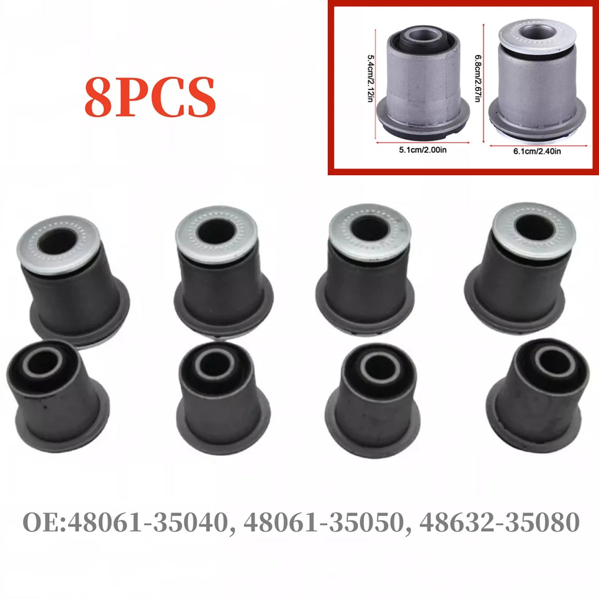Control Arm Bushing Kit for Toyota Tacoma (1995–2004)