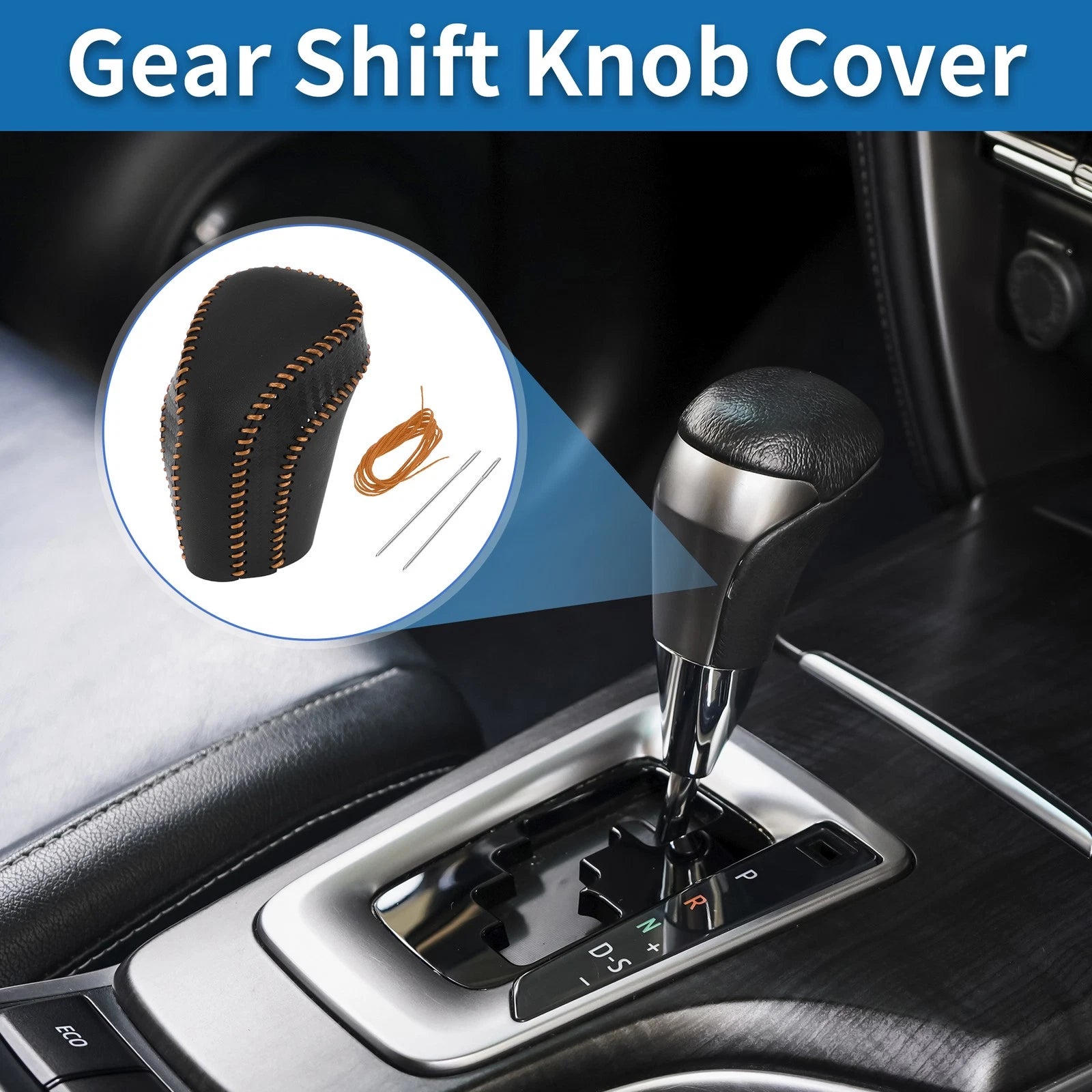 Gear Shift Knob Cover Carbon Fiber Pattern Replacement for Toyota Camry (2018–2024)