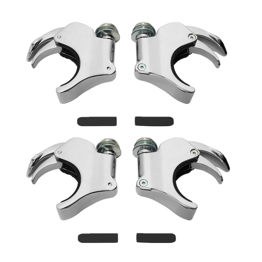 4X 49mm Windshield Clamps for Harley Dyna Fat Bob FXDB