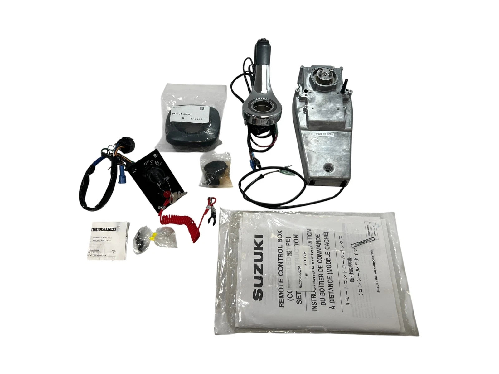 Flush/Side Mount Control Kit with Key Switch for Suzuki (OEM)