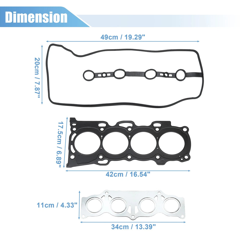 Set of 2 Engine Cylinder Head Gaskets for Scion tC (2005–2010)