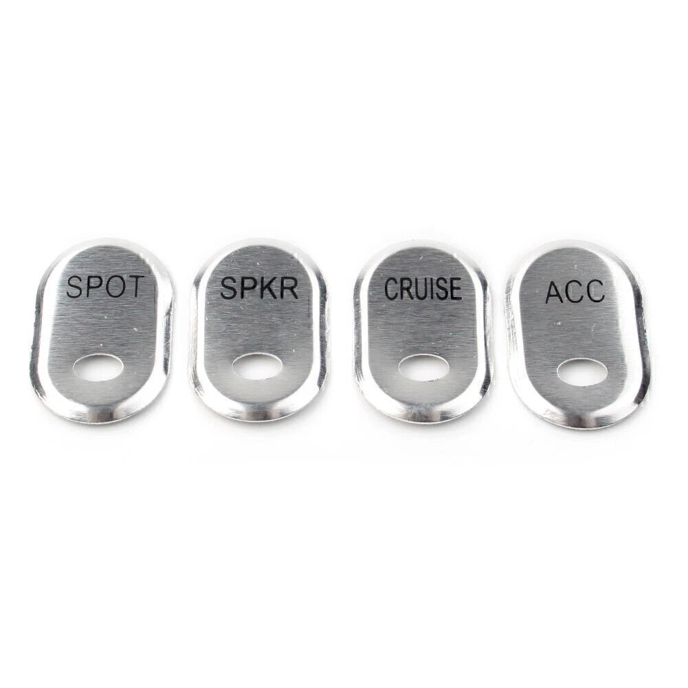Chrome Brushed Panel Switch Covers for Harley Touring Electra Glide Road Glide (2014–2023)